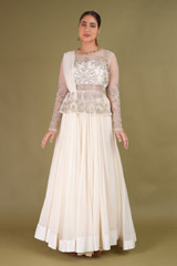 Ivory Flared Top Bottom Set4125 video